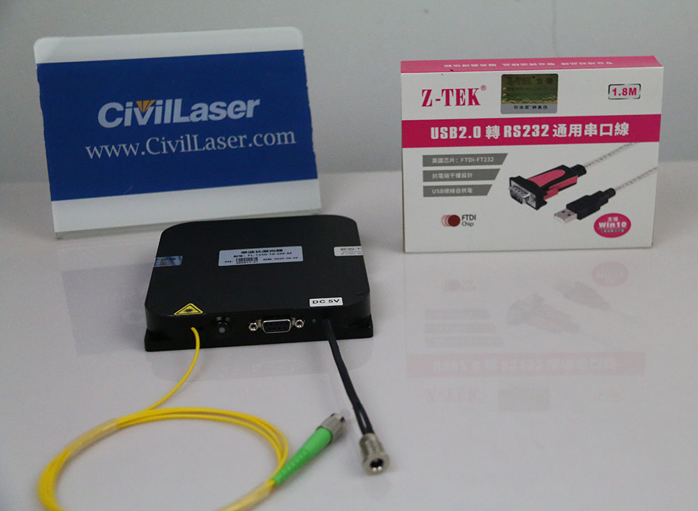 1570nm 100mW 3MHz 광섬유 결합 레이저 Single-mode Optical Fiber Output FL-1570-100-SM 모듈 유형